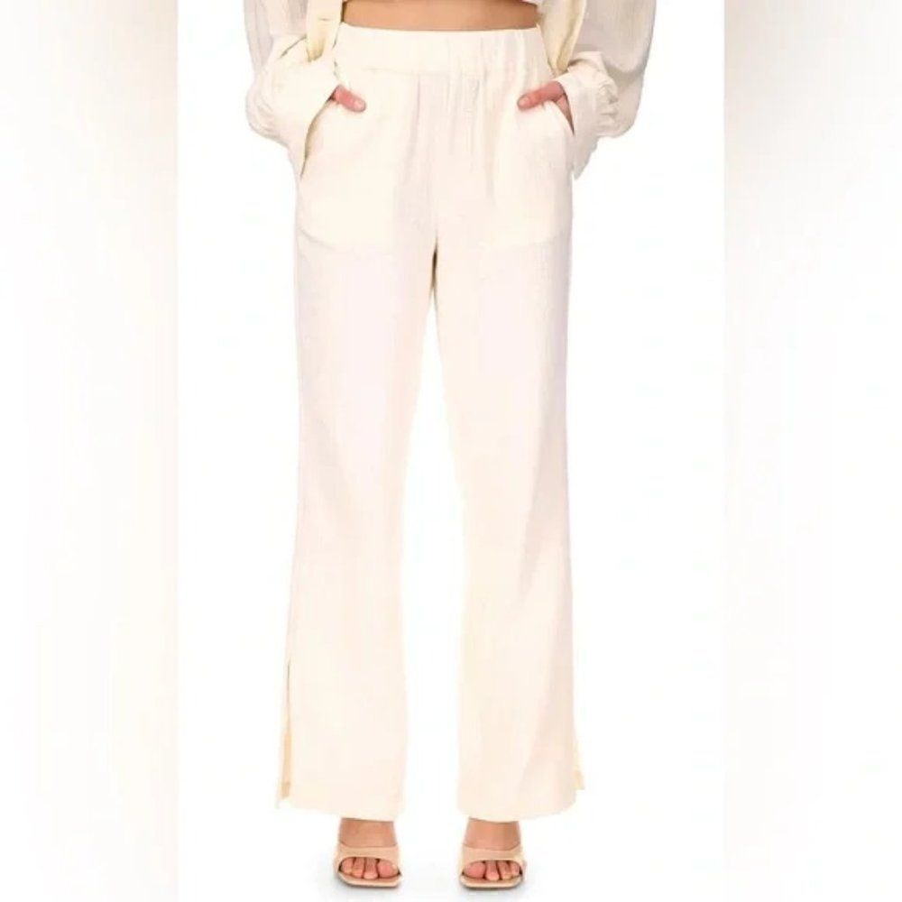 Sanctuary Easy Going Gauze Pull-On Wide Pants- Muslim- Size XS- NWT